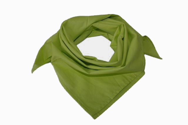 Bavlněný šátek - barva olivově zelená