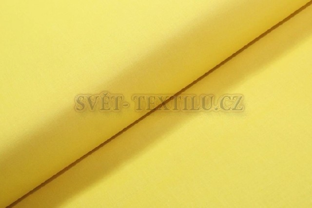 Metráž bavlna š.240 cm - světle žlutá