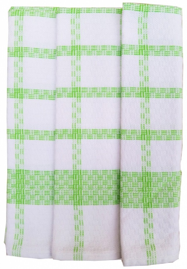 Utěrky z egyptské bavlny 3ks č.51 - zelená