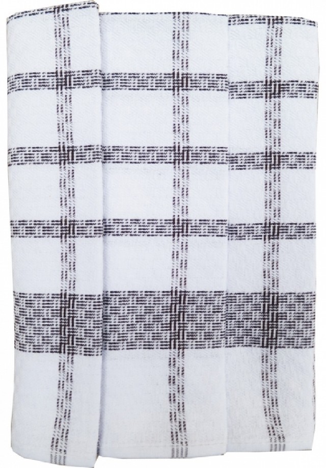 Utěrky z egyptské bavlny 3ks č.54 - černá