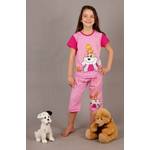 Dětské pyžamo kapri Koucourek a káčátko 5-6 let růžové