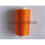 Polyesterová šicí nit - sytě oranžová 5401