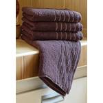 Sada ručník a osuška EMA hnědo-fialová (500mg/m2)