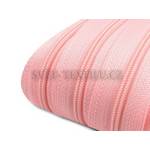 Světle růžový spirálový zip 3mm - metráž