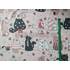 Bavlněná látka metráž šíře 240 cm - Kočky, tlapky na růžové