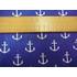 Bavlněná látka - Námořnická kotvy na modré šíře 160 cm