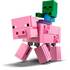 LEGO MINECRAFT Velká figurka Prase a malá zombie 21157 STAVEBNIC