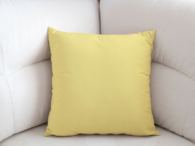 Bavlněný povlak na polštář - světle žlutá