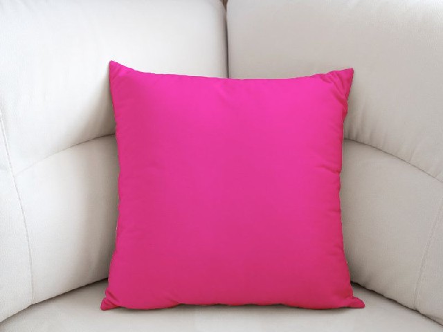 Bavlněný povlak na polštář - sytě růžová