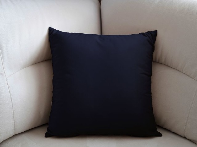 Bavlněný povlak na polštář - temně šedomodrá