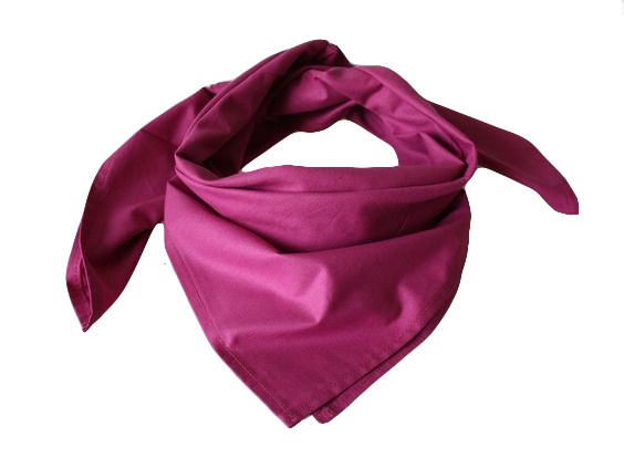 Bavlněný šátek - barva fuchsiová