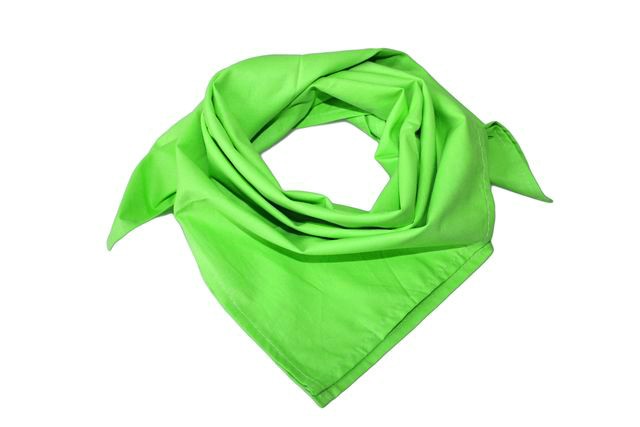 Bavlněný šátek - barva jablkově zelená