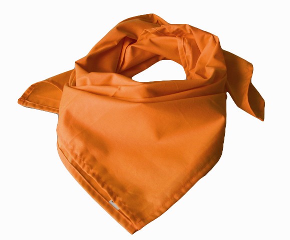 Bavlněný šátek - barva jasně oranžová (pomeranč)