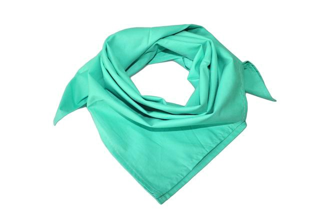 Bavlněný šátek - barva mentolově modrá