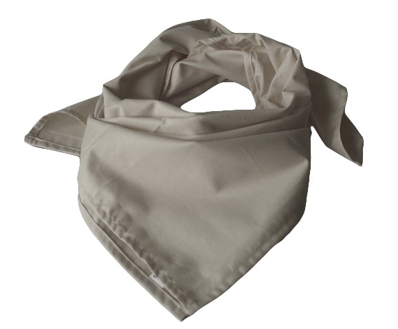 Bavlněný šátek - barva světle šedá