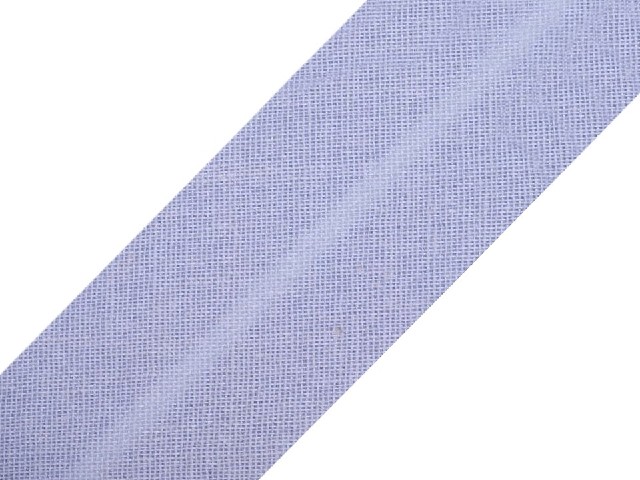 Bavlněný šikmý proužek fialová levandulová 20mm
