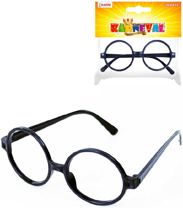 Čarodějnické kulaté brýle styl Harry Potter
