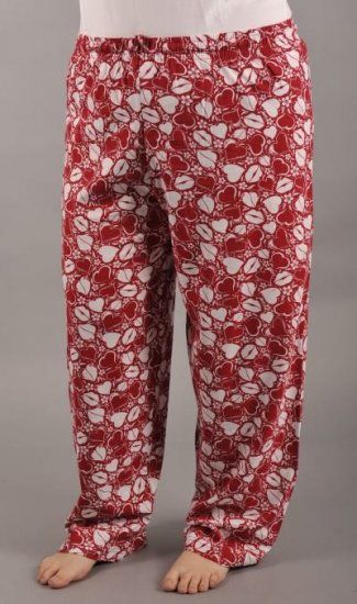 Dámské pyžamové kalhoty Maxipusinky - 3XL červené