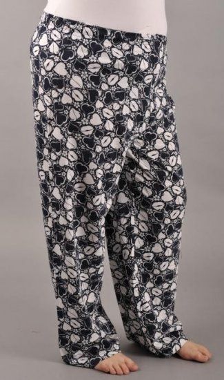 Dámské pyžamové kalhoty Maxipusinky - XXL černá