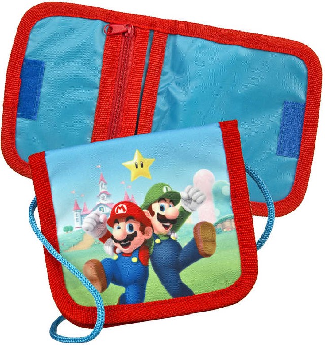 Dětská peněženka Super Mario na suchý zip překlápěcí