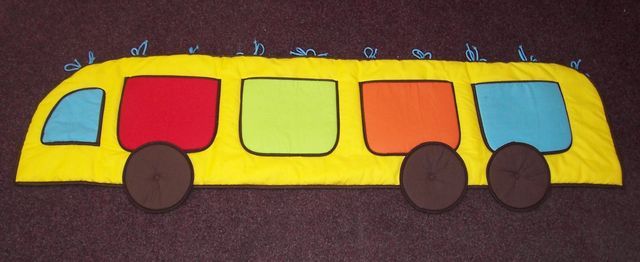 Dětský kapsář Autobus 180x50 cm