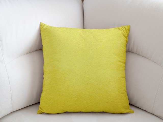 Froté povlak na polštář - kanárkově žlutá