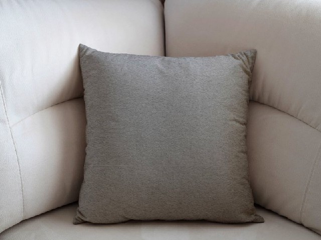 Froté povlak na polštář - středně šedá