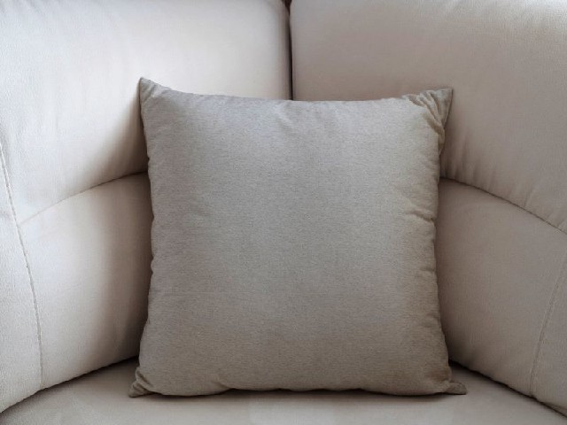 Froté povlak na polštář - světle šedá