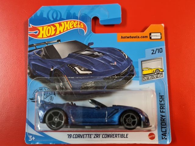 Hot Wheels angličák 19 Corvette ZR1 Convertible, Factory Fresh 2/10