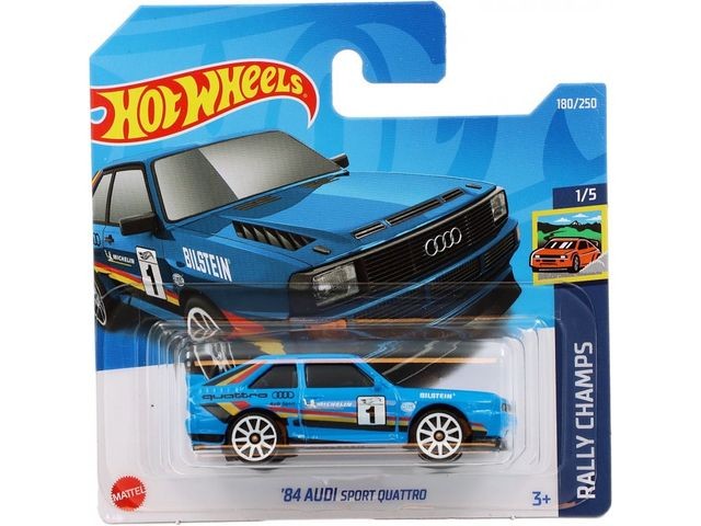 Hot Wheels angličák 84 Audi Sport Quattro , Rally Champs 1/5
