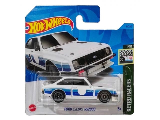 Hot Wheels angličák Ford Escord RS2000, Retro Racers 1/10