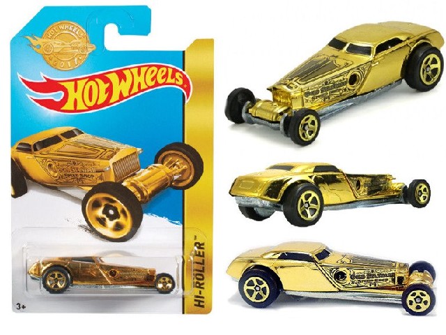 Hot Wheels speciální edice zlatý angličák Hi-Roller