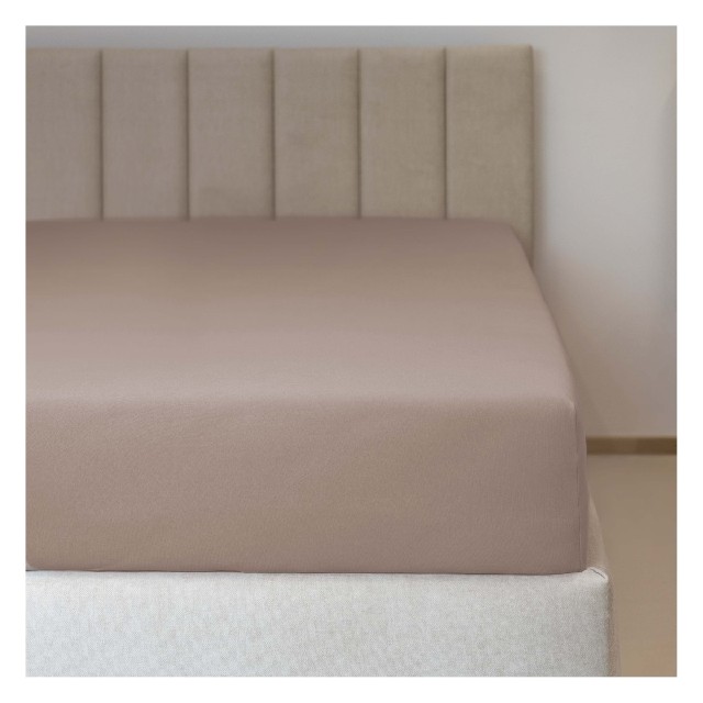 Jersey prostěradlo s lycrou č.10 béžová