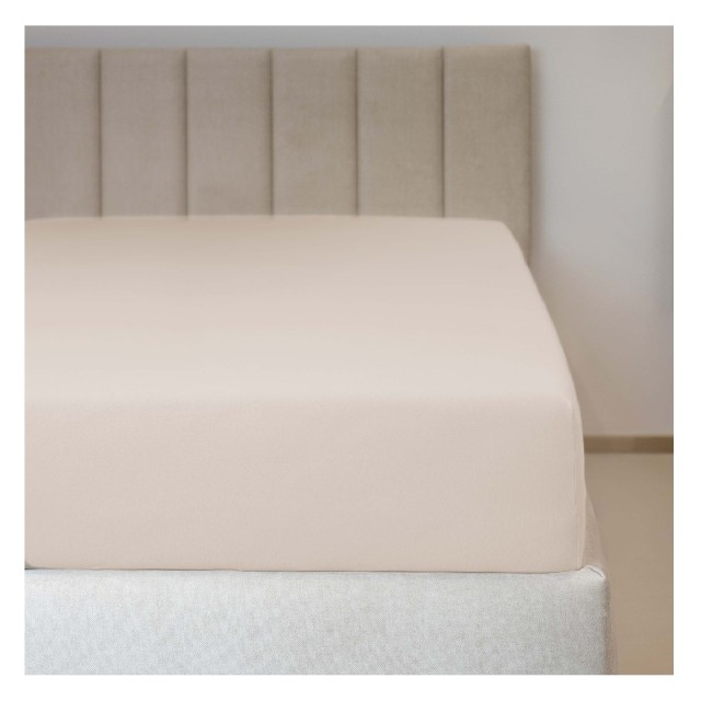 Jersey prostěradlo s lycrou č.27 šampaň rosé