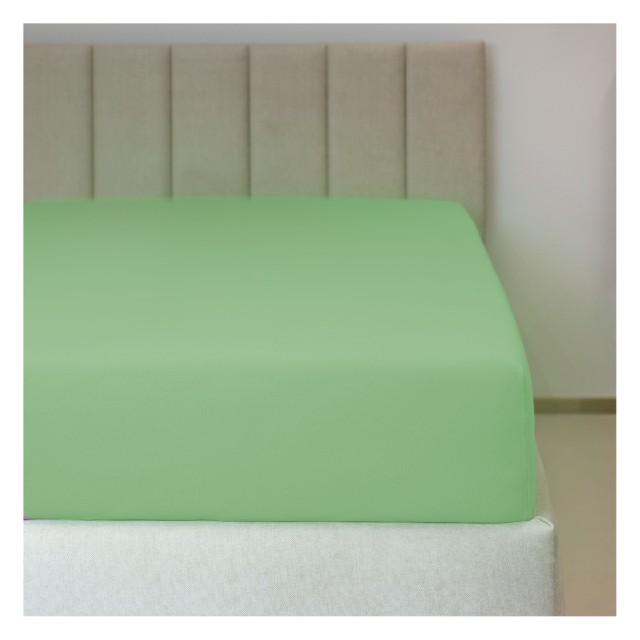 Jersey prostěradlo s lycrou č.35 světle zelená