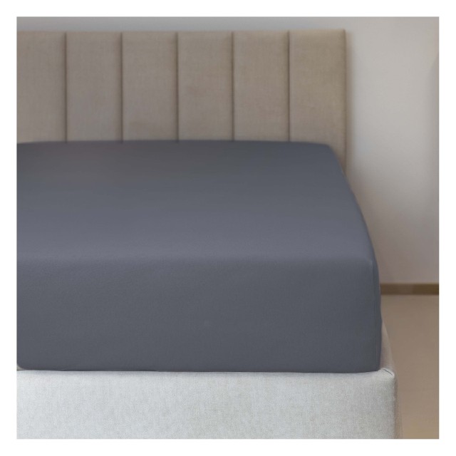 Jersey prostěradlo s lycrou č.61 středně šedá