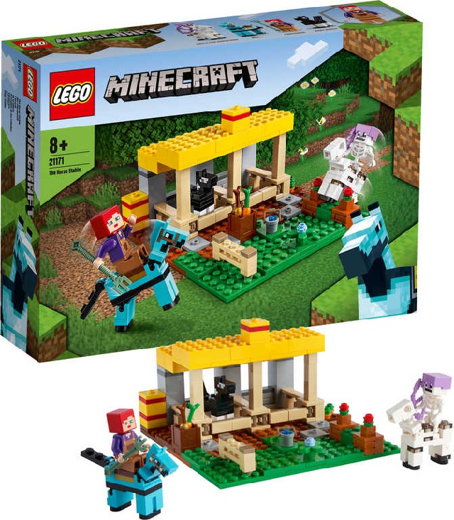 LEGO MINECRAFT Koňská stáj 21171 STAVEBNICE