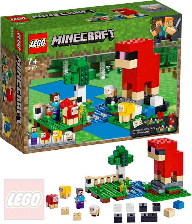 LEGO MINECRAFT Ovčí farma 21153 STAVEBNICE