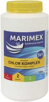 MARIMEX Chlor Komplex 5v1 bazénová chemie 1,6kg 8 tablet