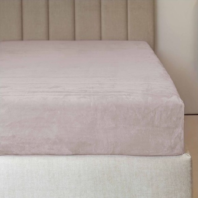 Matrace 30-35cm Mikroflanelové prostěradlo 220x240cm 260g/m2 - bílá káva