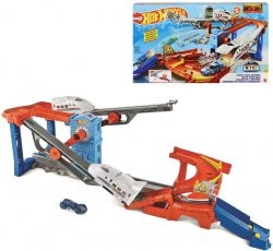 MATTEL HOT WHEELS Rychlík herní set dráha s autíčkem a 2 vlaky