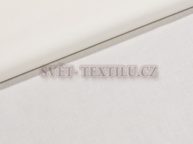 Metráž bavlna š.150 cm - bílá (měkké plátno)