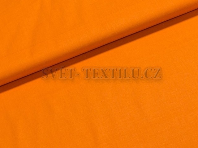 Metráž bavlna š.240 cm - sytě oranžová