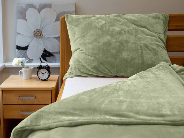 Mikroflanelové povlečení - zelená