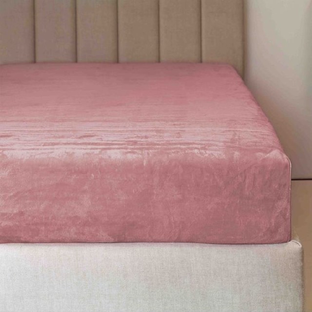 Mikroflanelové prostěradlo 120x200cm 260g/m2 - starorůžová