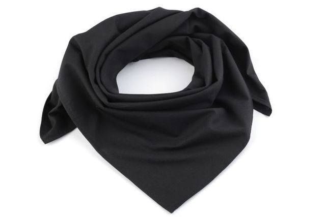 Motorkářský bavlněný šátek černý