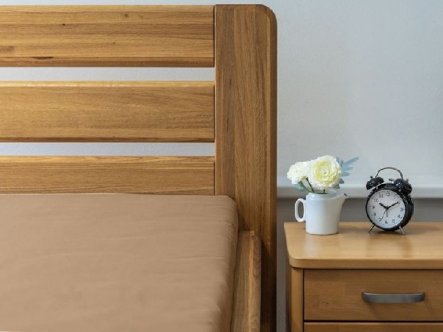 Plátěné prostěradlo s gumou LUX - béžové