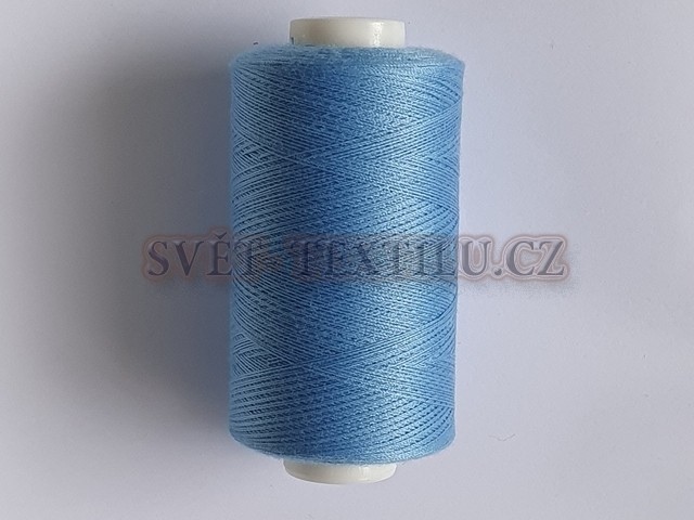 Polyesterová šicí nit - azurově modrá 5839