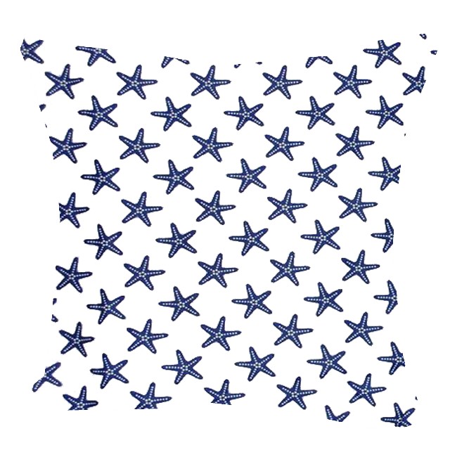 Povlak na polštář Hvězdice - modrá