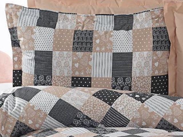 Povlak na polštář Patchwork béžový